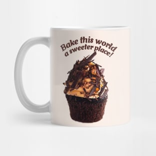 Chocolate Cupcake with Caramel Frosting and Chocolate Shaves Mug